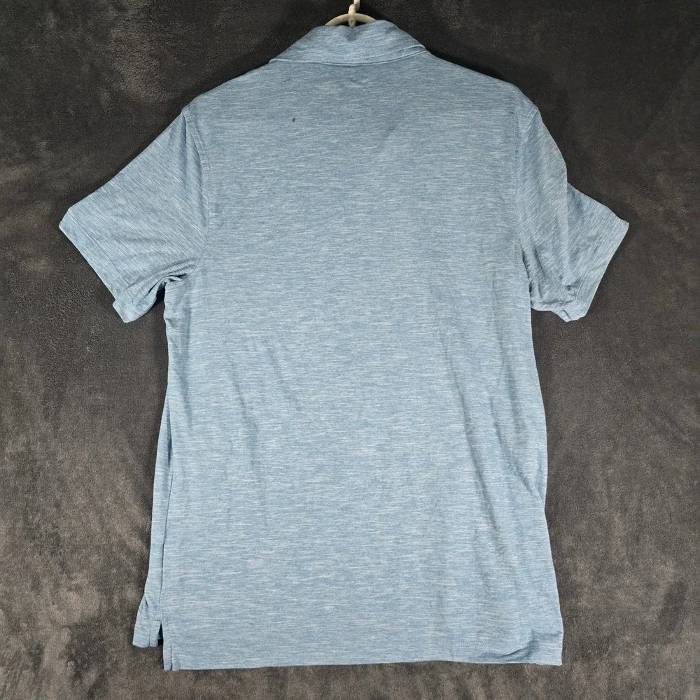 J.Crew Performance Polo Shirt Mens Medium Blue Short Sleeve Casual Golf‎